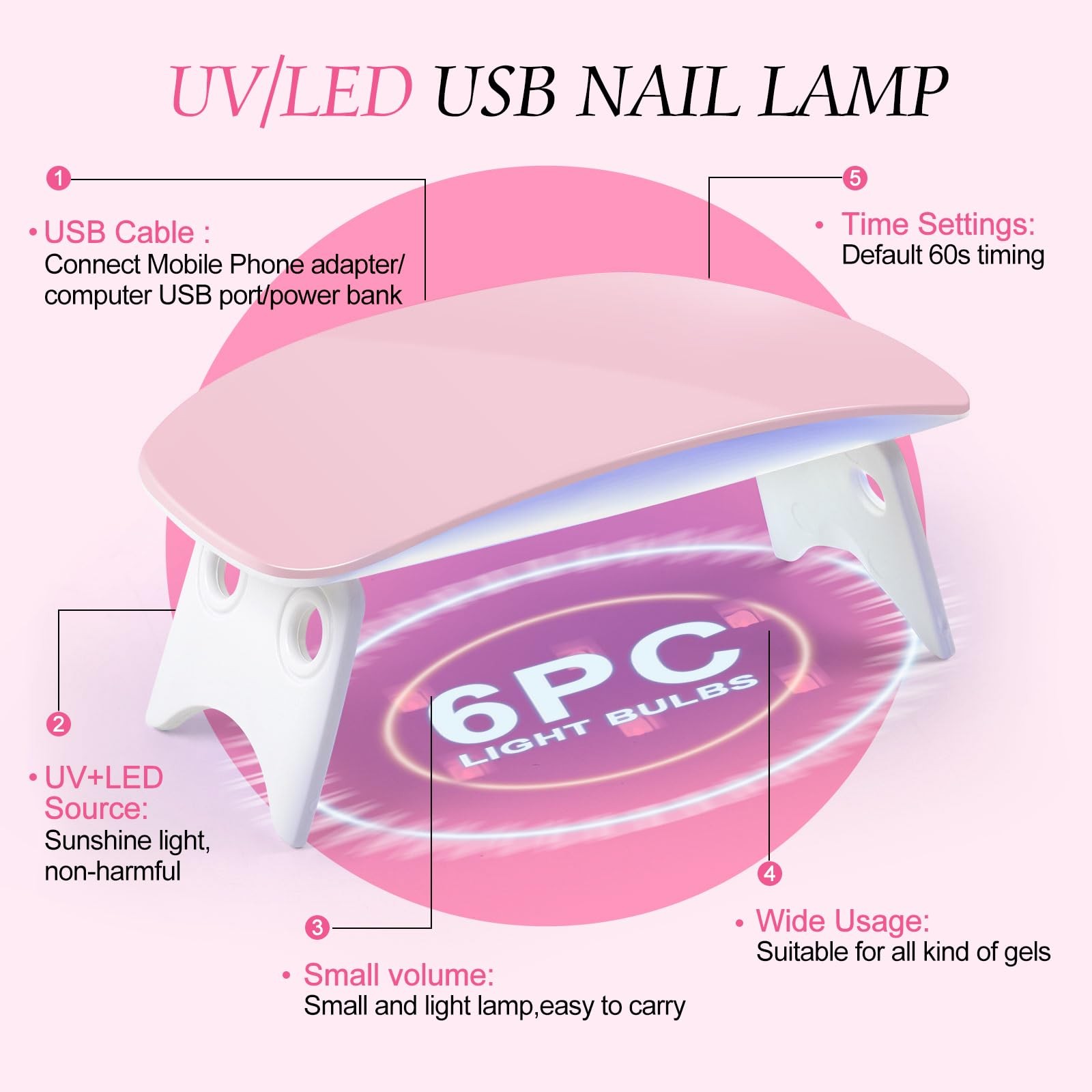 Acrylic Nail Kit with Drill and U V Light, Spring Collection