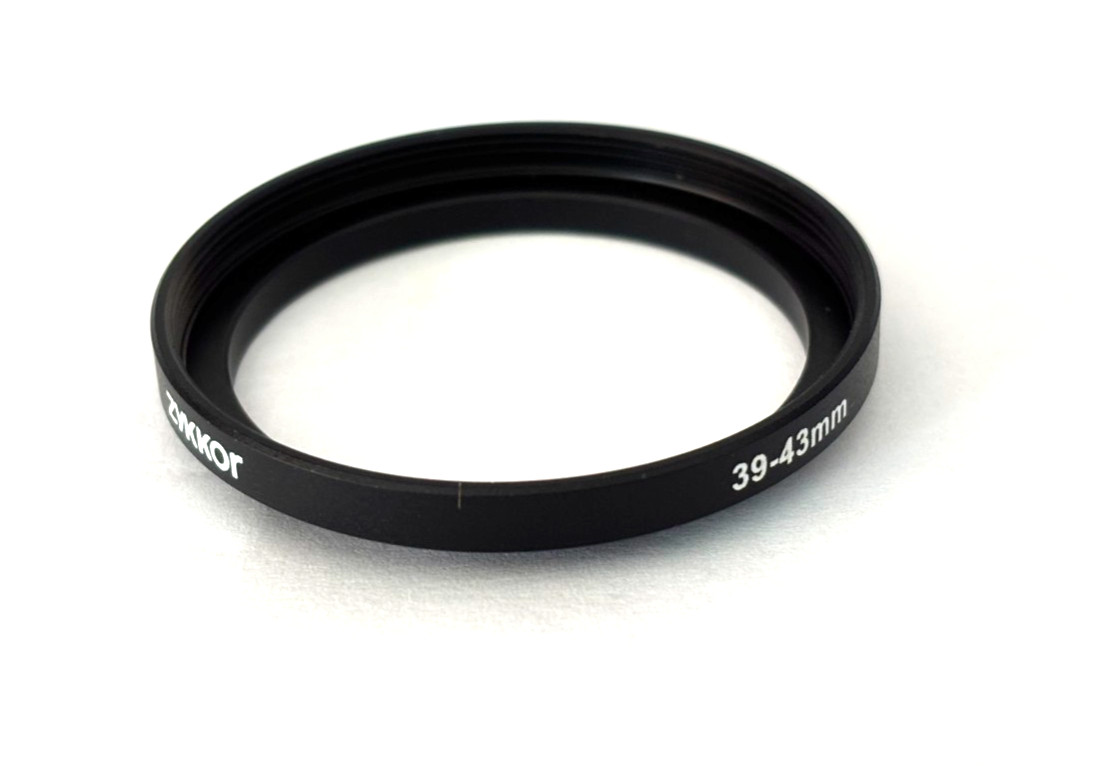 Zykkor Step Up Ring Filter Adapter 39mm-43mm 39mm to 43mm 39 - 43 fo Camera Lens