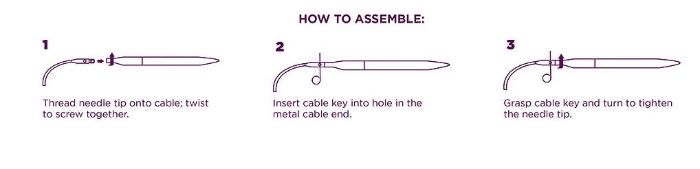 Knit Picks Radiant Options Short Interchangeable Needle Set 4" Tips