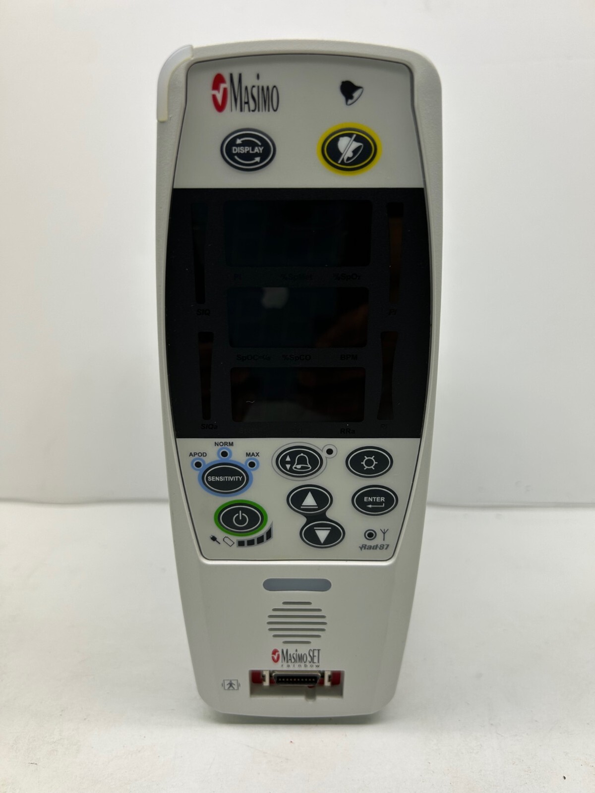 Vertical Masimo Rad-87 Pulse CO-Oximeter, Masimo SET Rainbow, Refurbished