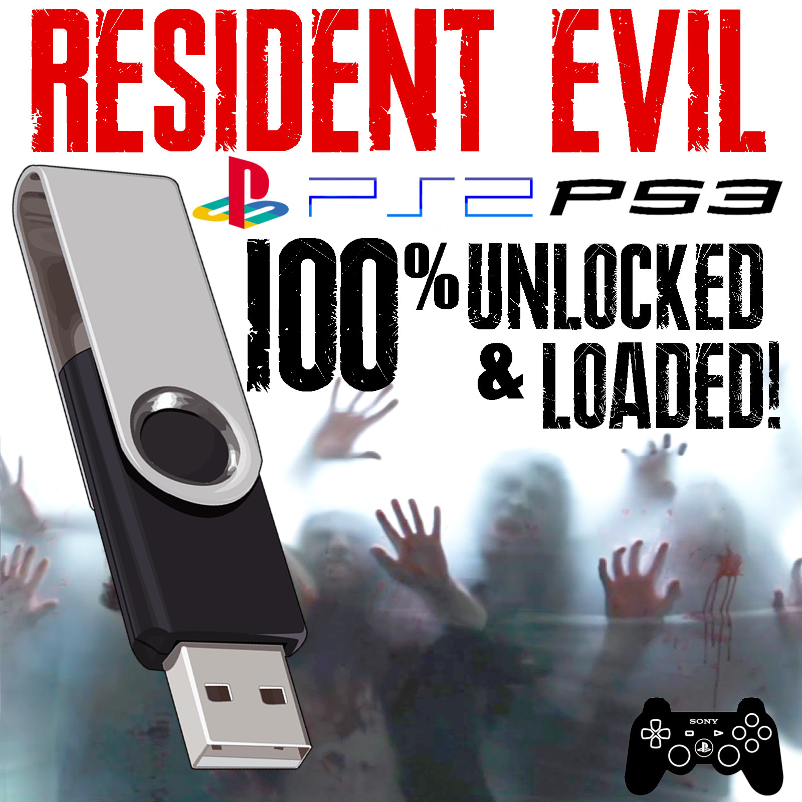 RESIDENT EVIL 1 2 3 4 | MEMORY CARD SAVES! PS1 PS2 PS3 All Weapons! All Secrets!