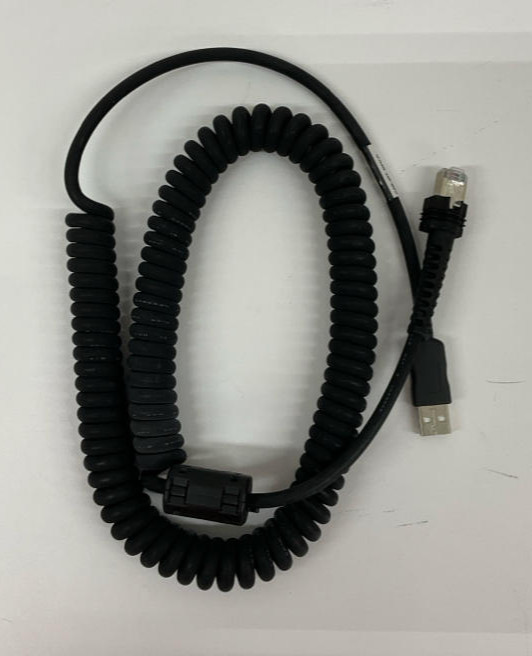 Datalogic CAB-467 Coiled USB Cable Type A PC 12''
