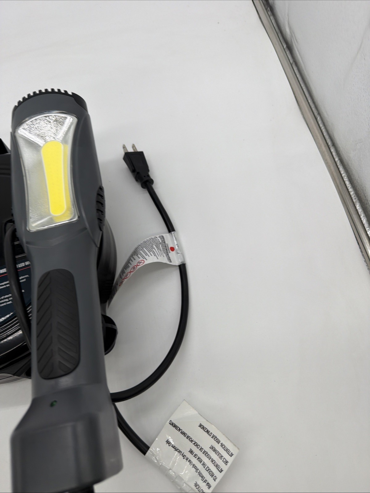 Portable Corded LED Work Light with 30 Feet Retractable Cord Reel