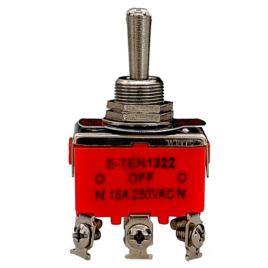 6 pin 250V/15A SPDT Toggle Switch Boot ON/OFF/ON ATV Dirtbike Quad Go Kart Buggy