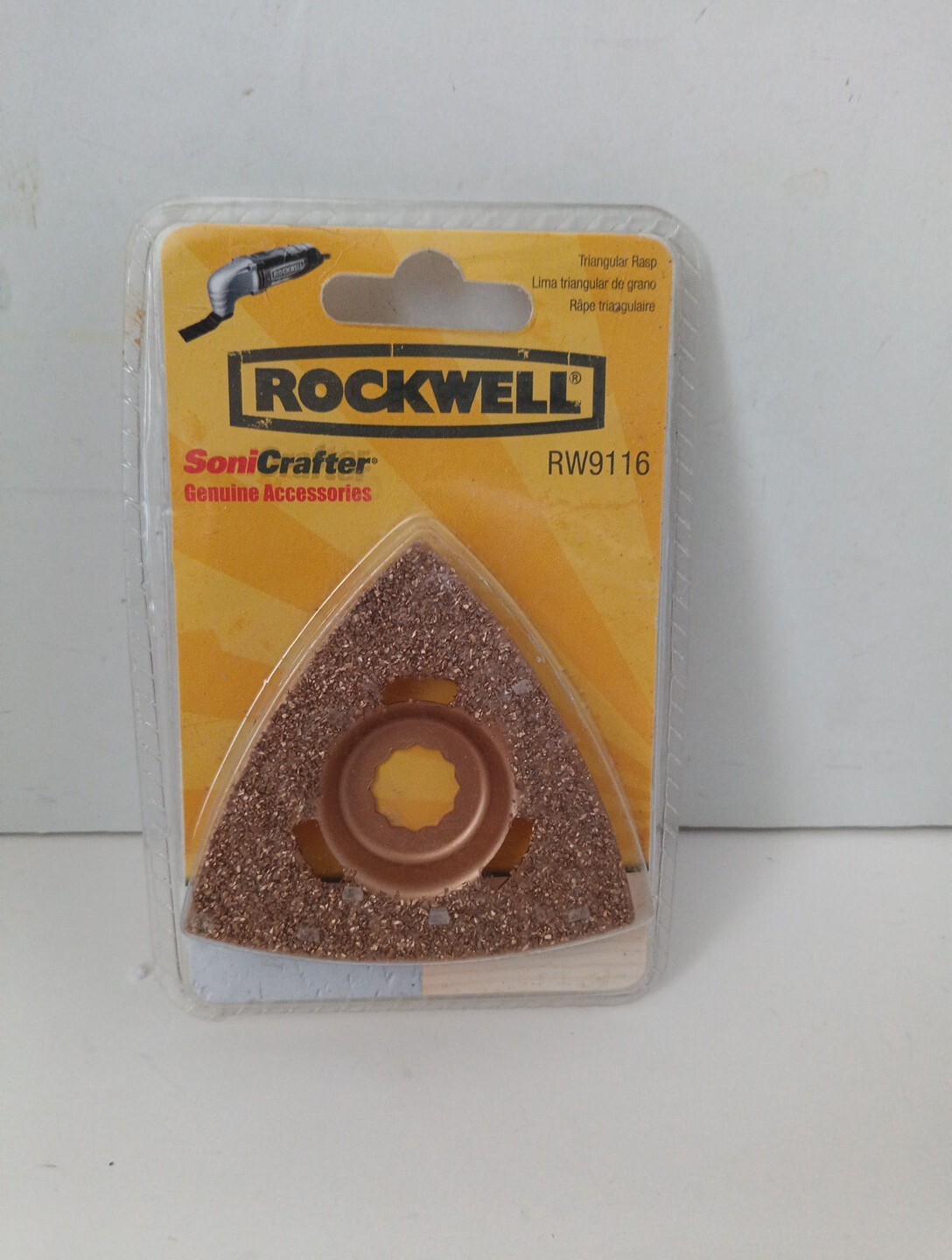 NEW Sealed ROCKWELL SONICRAFTER CARBIDE GRIT TRIANGULAR RASP BLADES RW9116