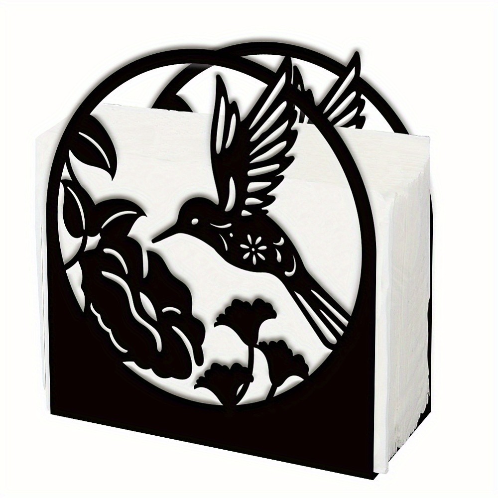 1pc Iron Napkin Holder Hux1.3mmingbird 125x50x135x1.3mm Craft storage