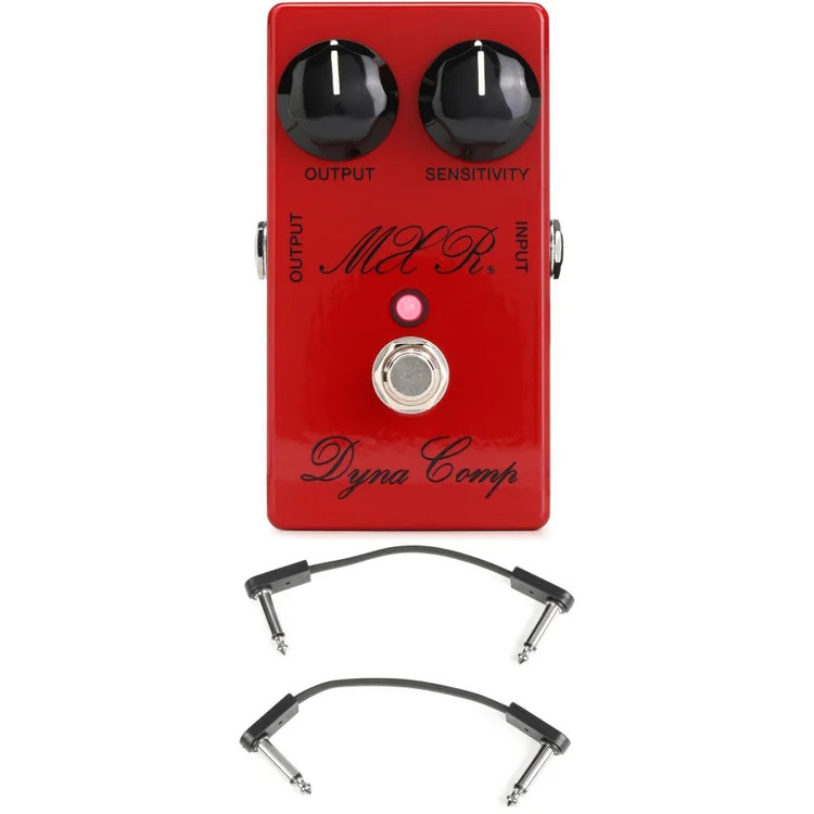 MXR CSP102SL Script Logo Dyna Comp Compressor Pedal with EBS Patch Cables