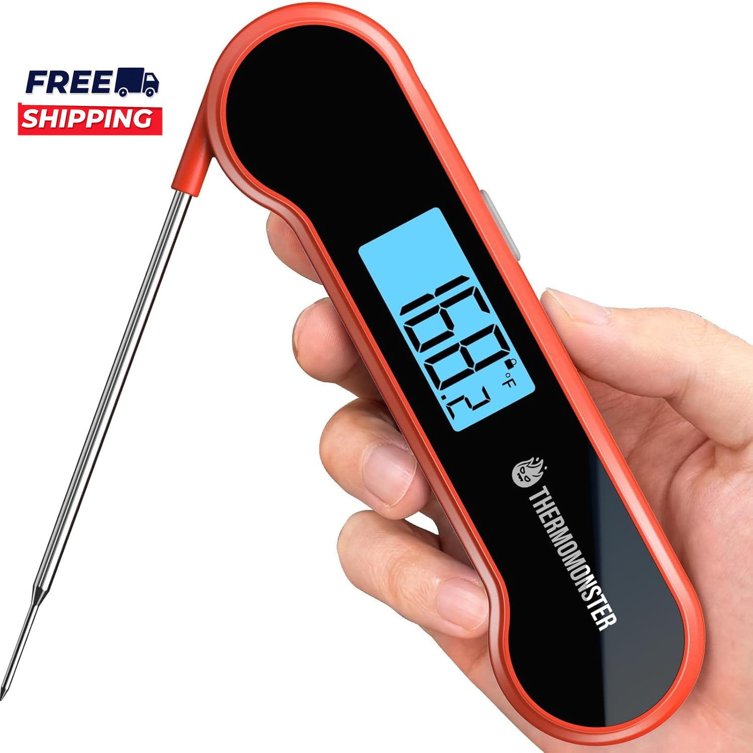 0.5 Sec Instant Read Meat Thermometer Digital with ±0.5℉ Precision, Food Thermom