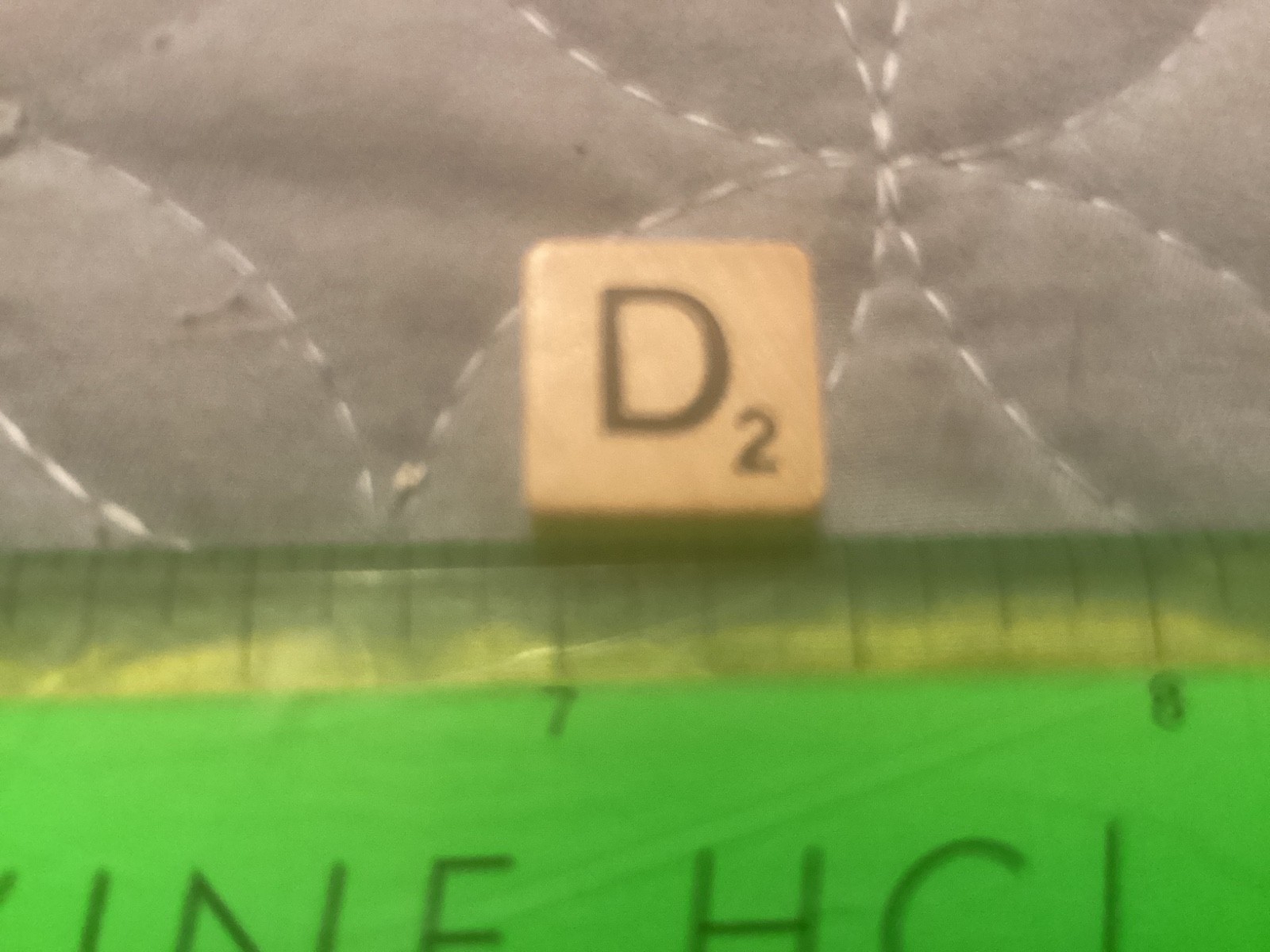 SCRABBLE TRAVEL, FOLIO 1/2” TILE WOODEN LETTER “  D   “EXC. COND/ FREE POSTAGE!!