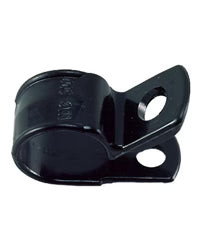 Perko Line Support Clips Black Plastic 3/8"