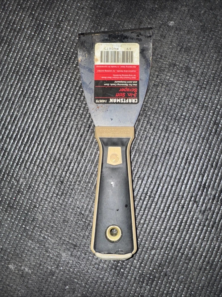 RARE SEARS CRAFTSMAN USA 3” STIFF BLADE SCRAPER Putty Knife 40675