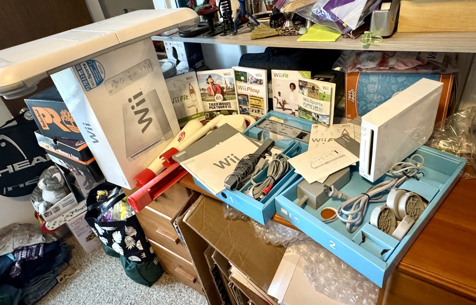 Nintendo Wii Sports Bundle Fit Balance Board W. Games Fit, Play, Sports, T Woods