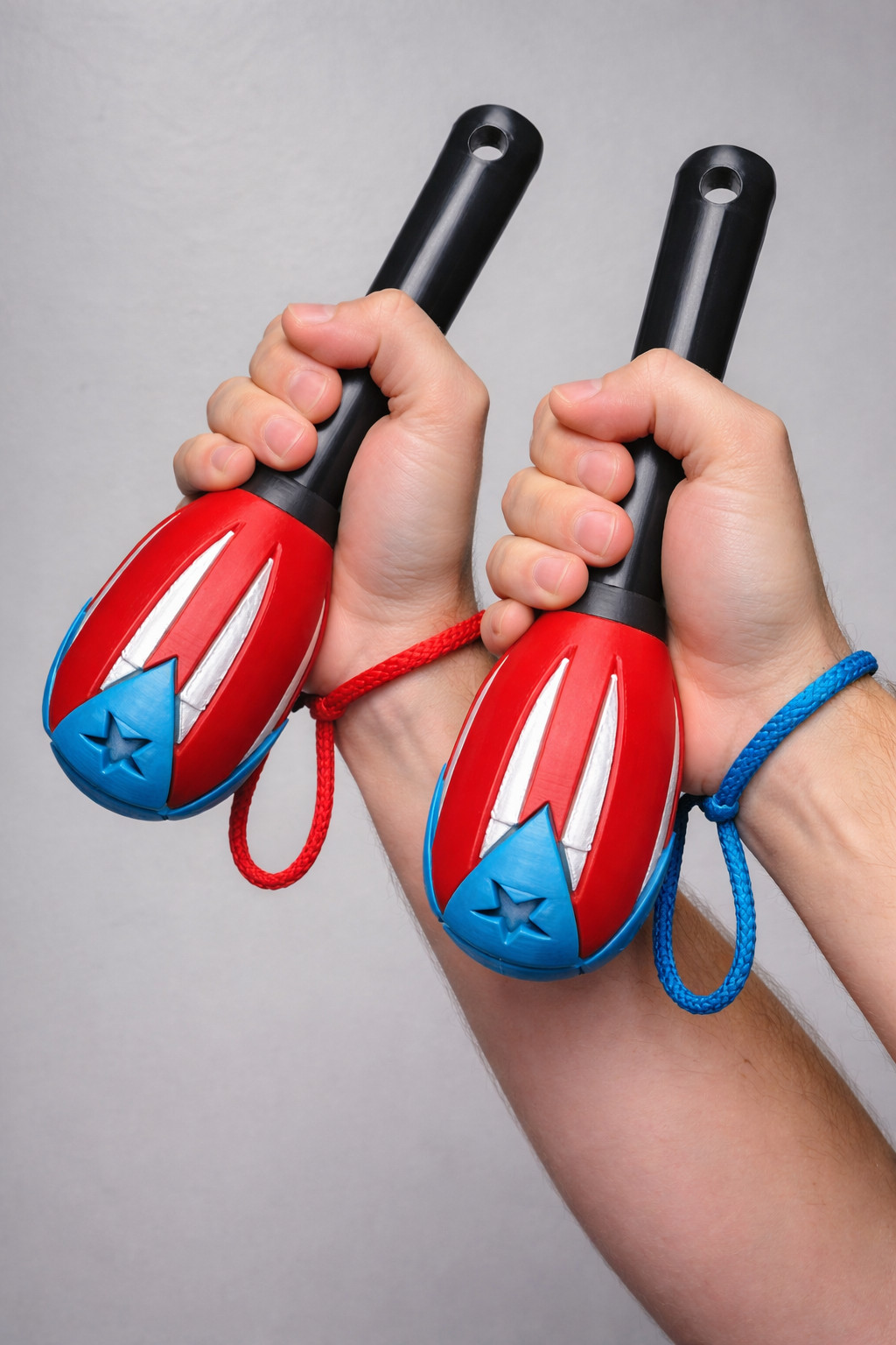 Puerto Rican Mini Maracas 8.5” – Handmade Boricua Percussion with Wrist Strap