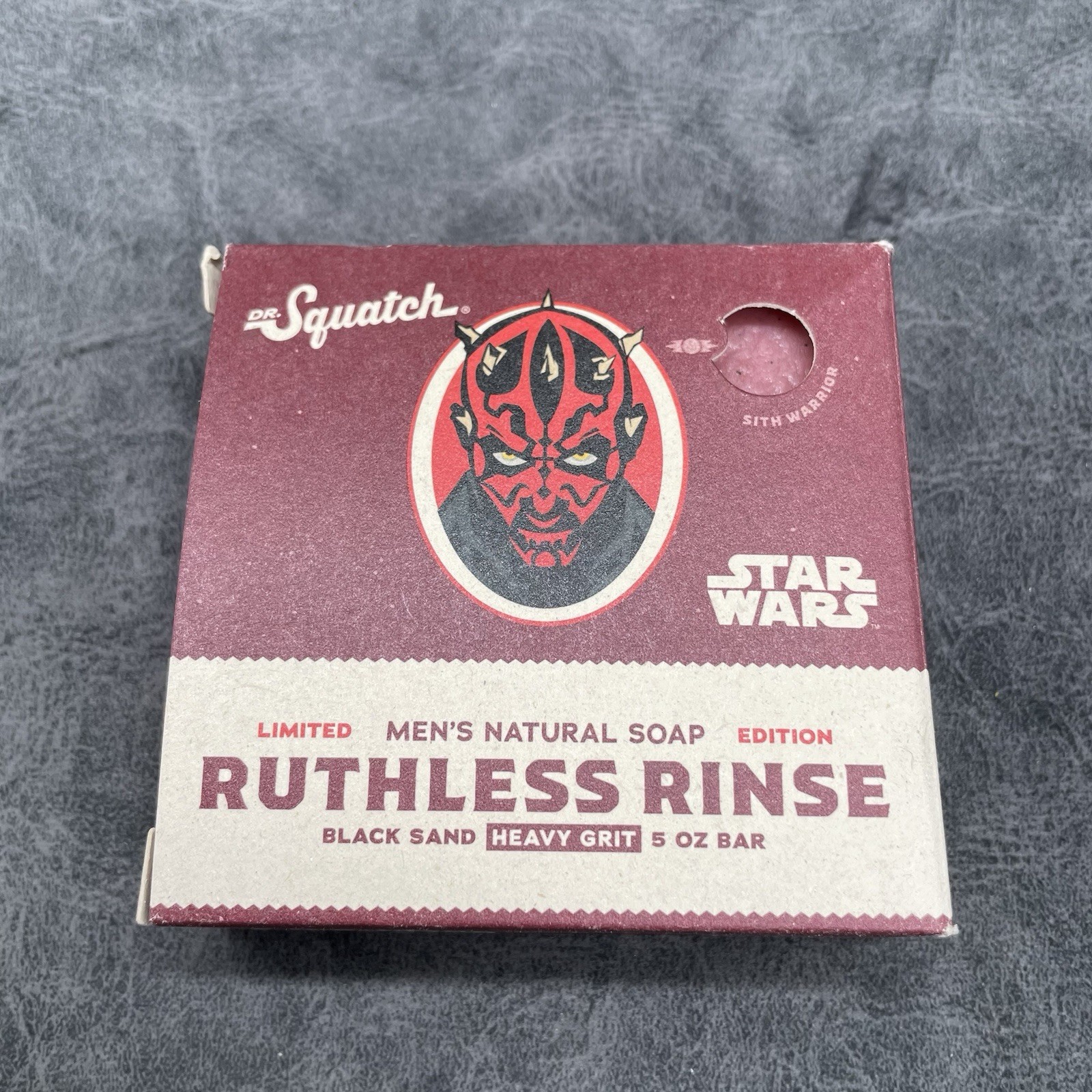 DR. Squatch Set Star Wars Dark Side Scrub & Ruthless Rinse Natural Soap