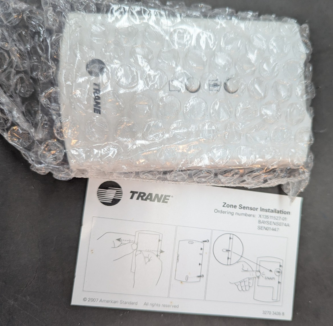 Trane SEN1447 Wired Zone Sensor 10K ohm with Dial HVAC Zone Control rev A