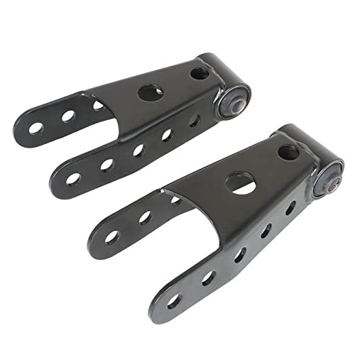2PCS Black 6400 Lowering Shackle Rear Kit Replacement for Chevy