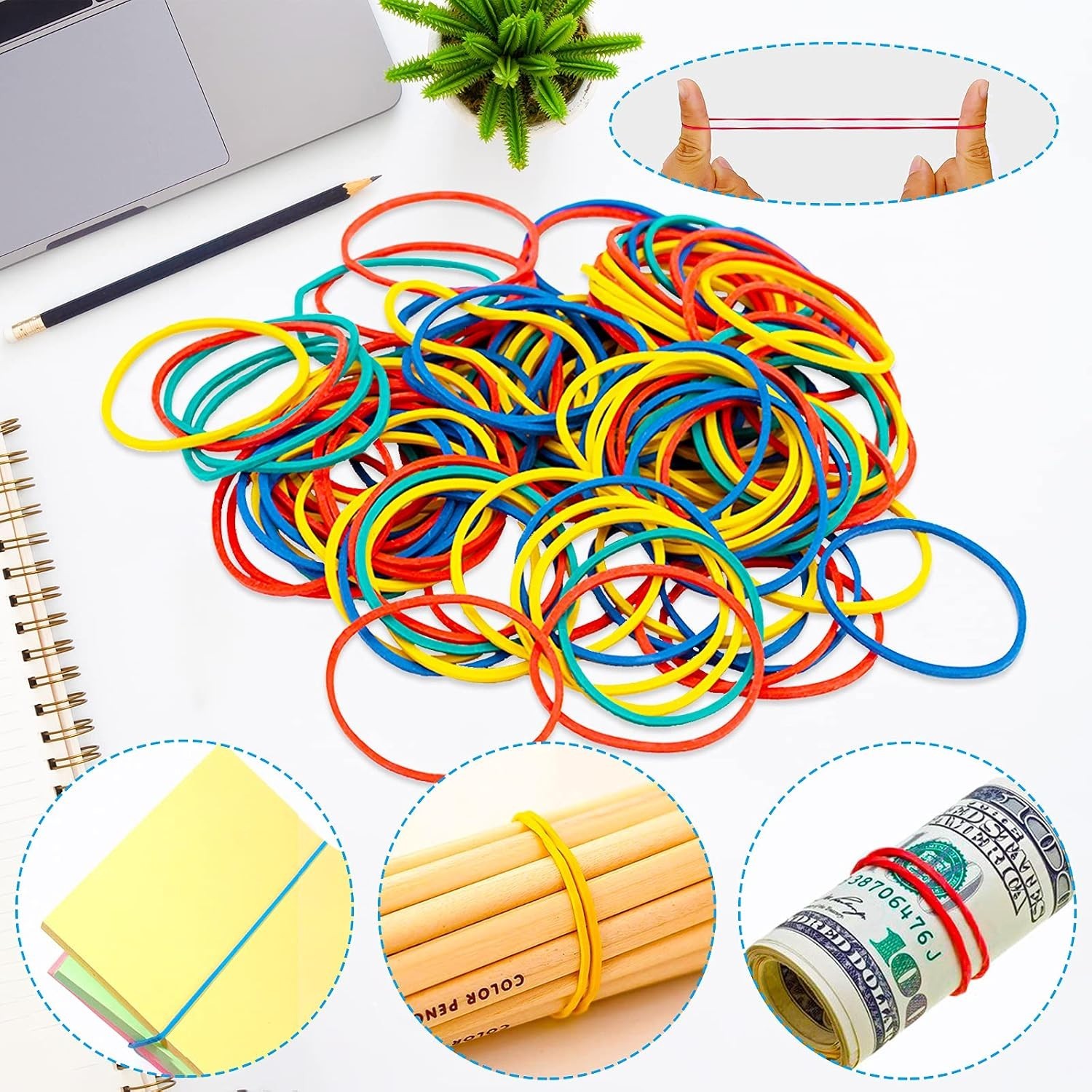 Assorted Sized Binder Clips & Paper Clips - 300 Pieces for Creative Organization