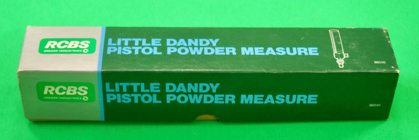 RCBS Little Dandy Powder Measure-(86040)-Factory NOS-in silver/green box