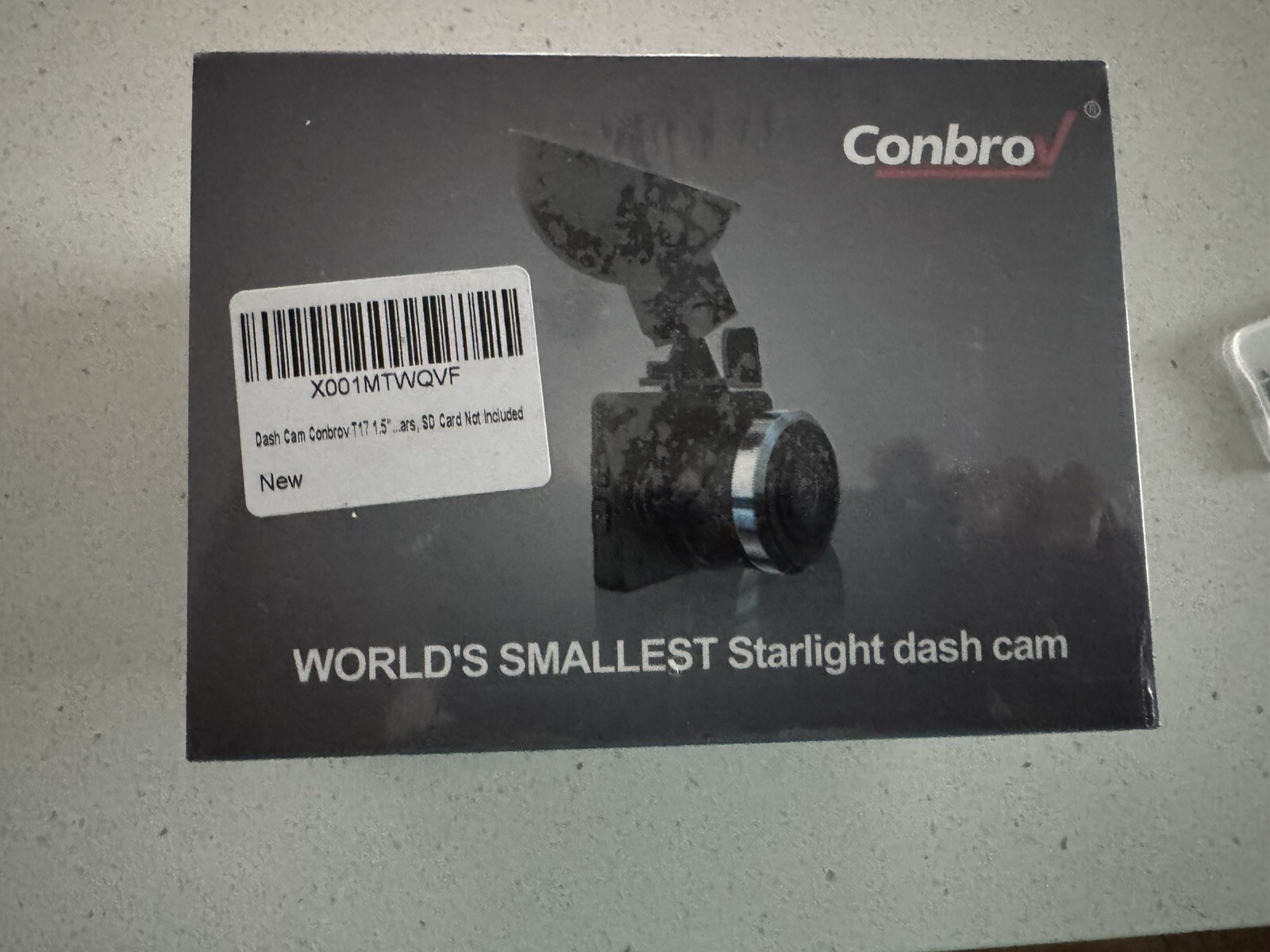 NEW-CONBROV -T17-DASH CAM w/8GB MEMORY CHIP