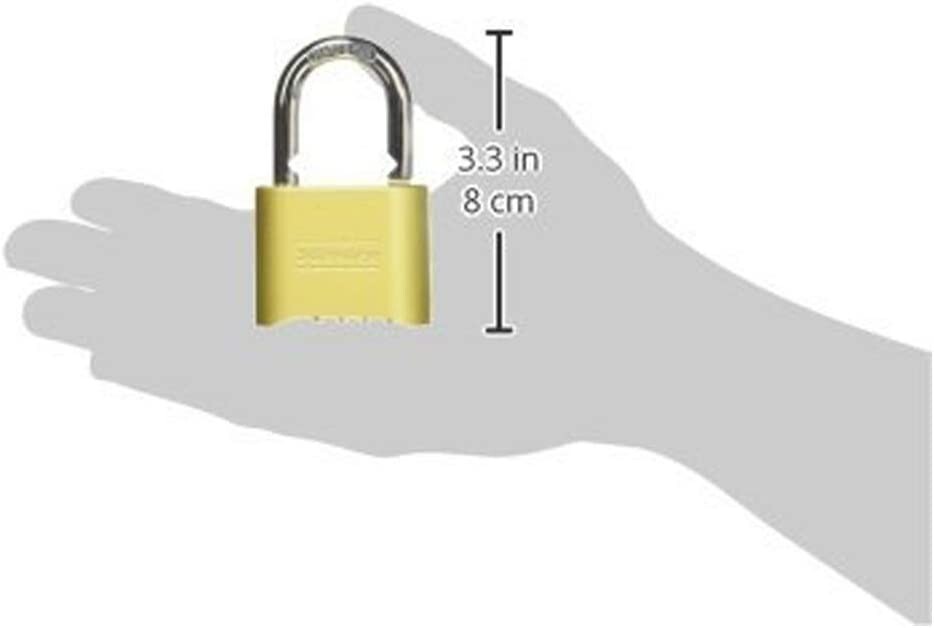 Master Lock 175 Set Your Own Combination Padlock, Brass Finish