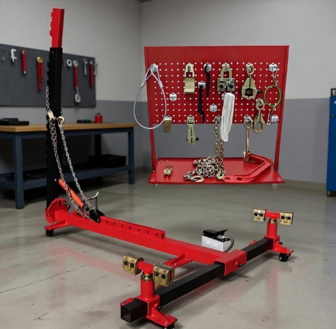 10 Tons(98KN) Heavy Duty Auto Body Frame Puller Car Frame Machine with Pump