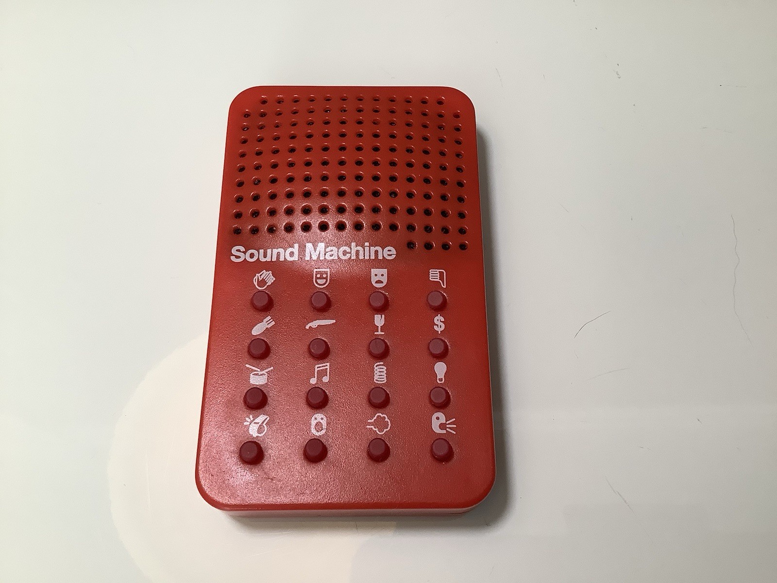 NPW Classic Sound Machine 16 Buttons Hilarious Sound Effects Red Battery Powered