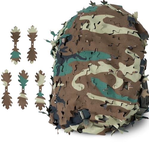 Tactical Backpack Large (For 60L-80L Backpack) Us 4 Color Woodland Oak Leaf