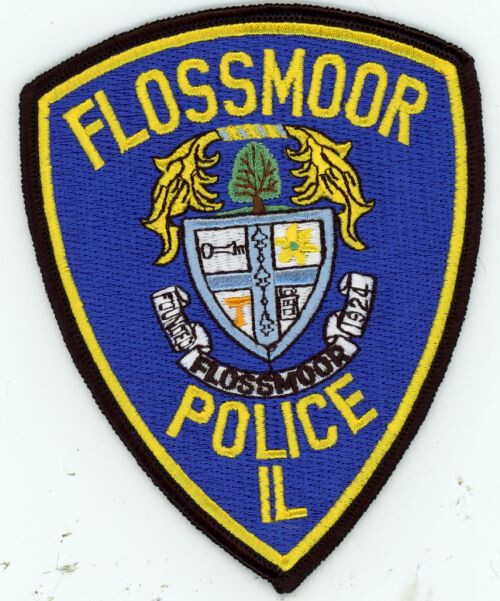 ILLINOIS IL FLOSSMOOR POLICE NICE SHOULDER PATCH SHERIFF