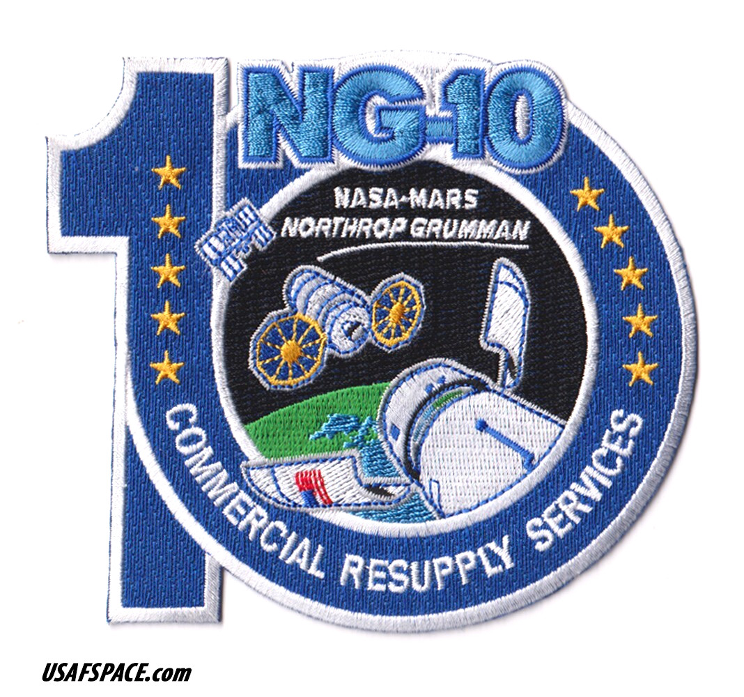 Authentic CYGNUS NG-10 NORTHROP GRUMMAN NASA ISS RESUPLY SERVICES Mission PATCH