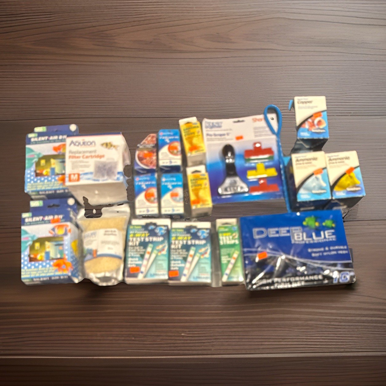 Lot of 18 NEW Aquarium/Pond Test Kits,Filters/Pumps, Bio Pellets + FREE SHIPPING