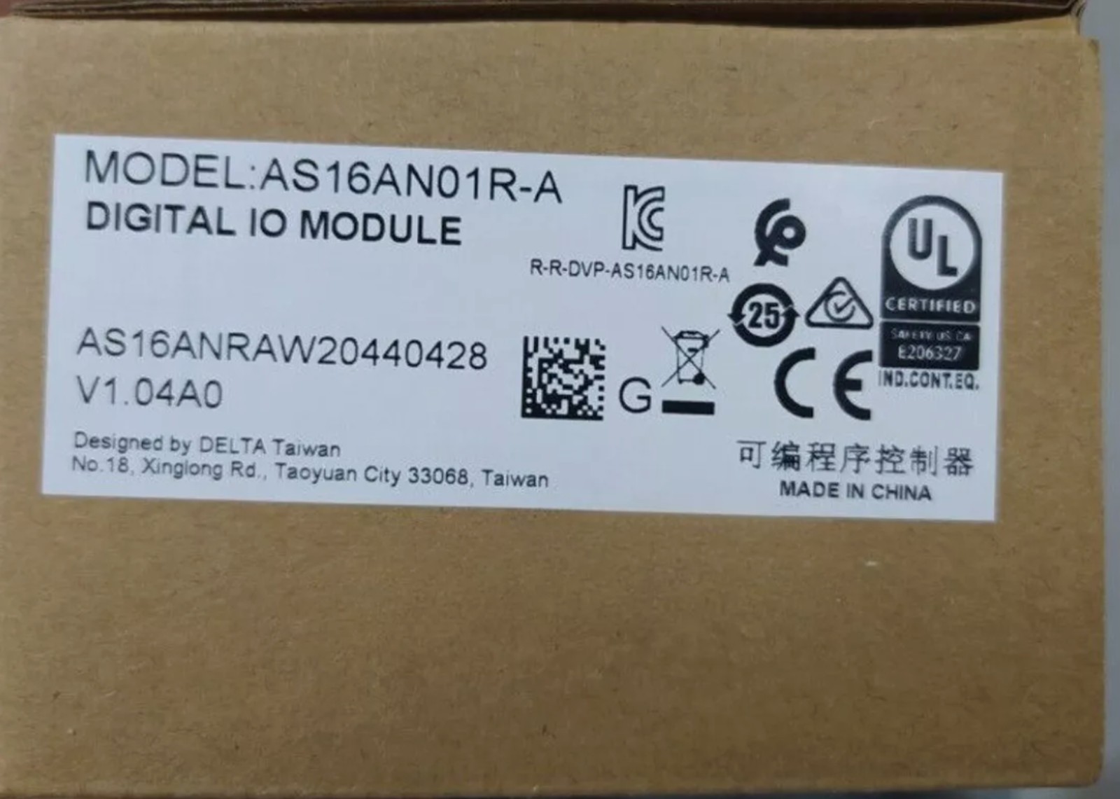 1pcs NEW DELTA AS16AN01R-A Digital Input/Output Module