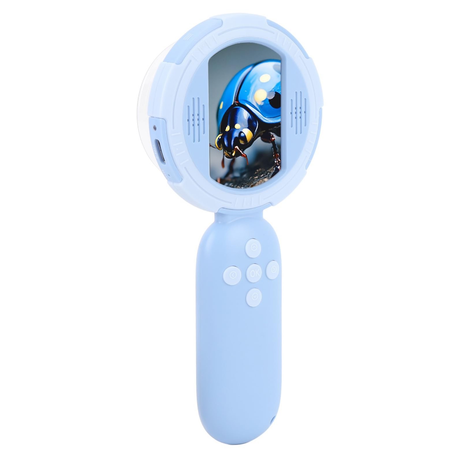 Small Portable Digital Microscope with 2 Inch IPS HD Screen 1MP Pixels 4X...