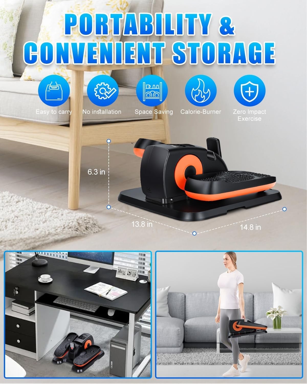 Quiet Electric Leg Exerciser for Seniors
