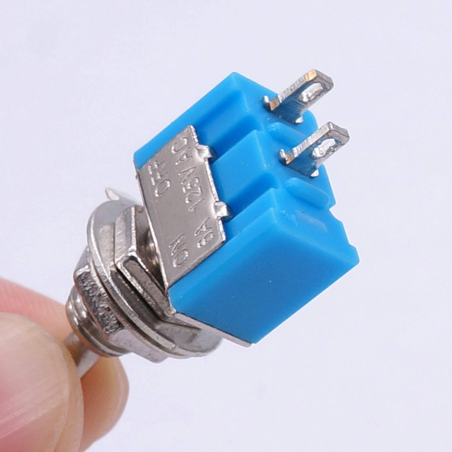 10PCS SPST Mini Toggle Switch 2 Pin 2 Position ON/Off Miniature Toggle Switch...