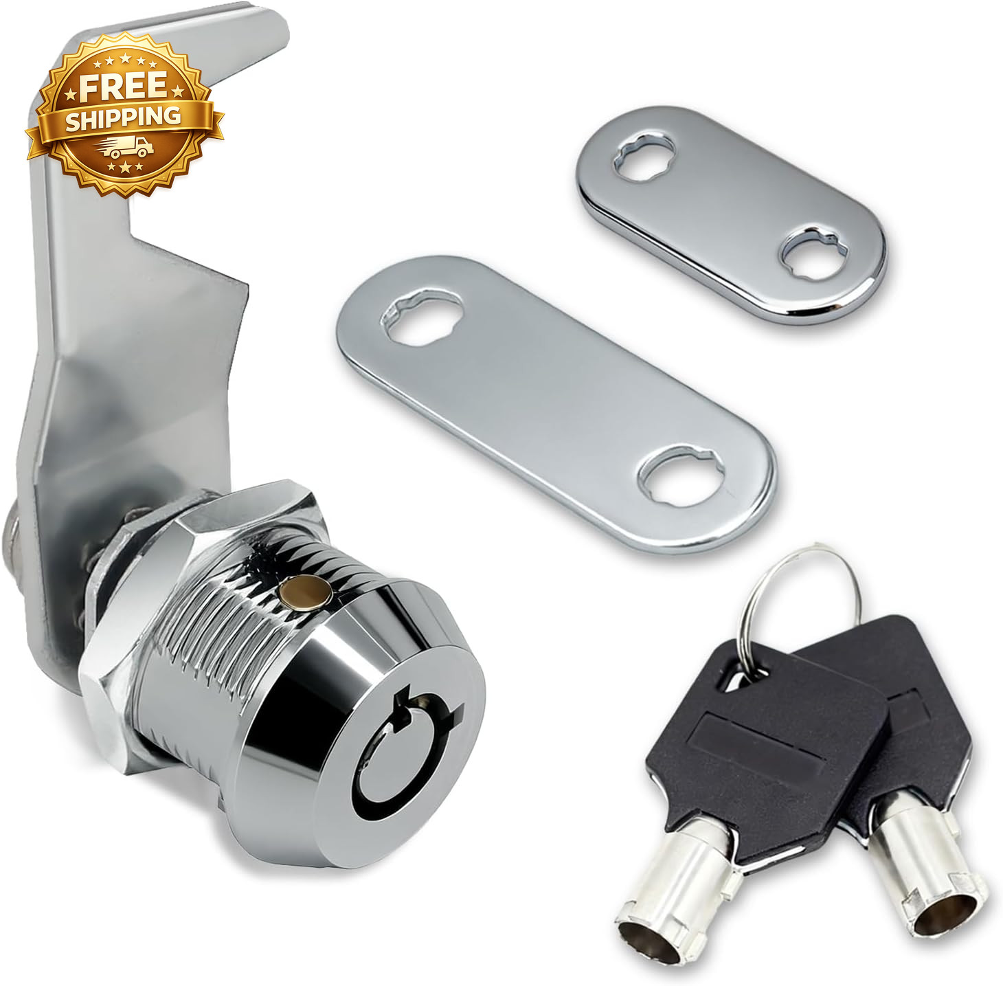 1Pack Toolbox Lock with Keys 5 8 Inch Cabinet Locks Keyed Alike Tubular Cam