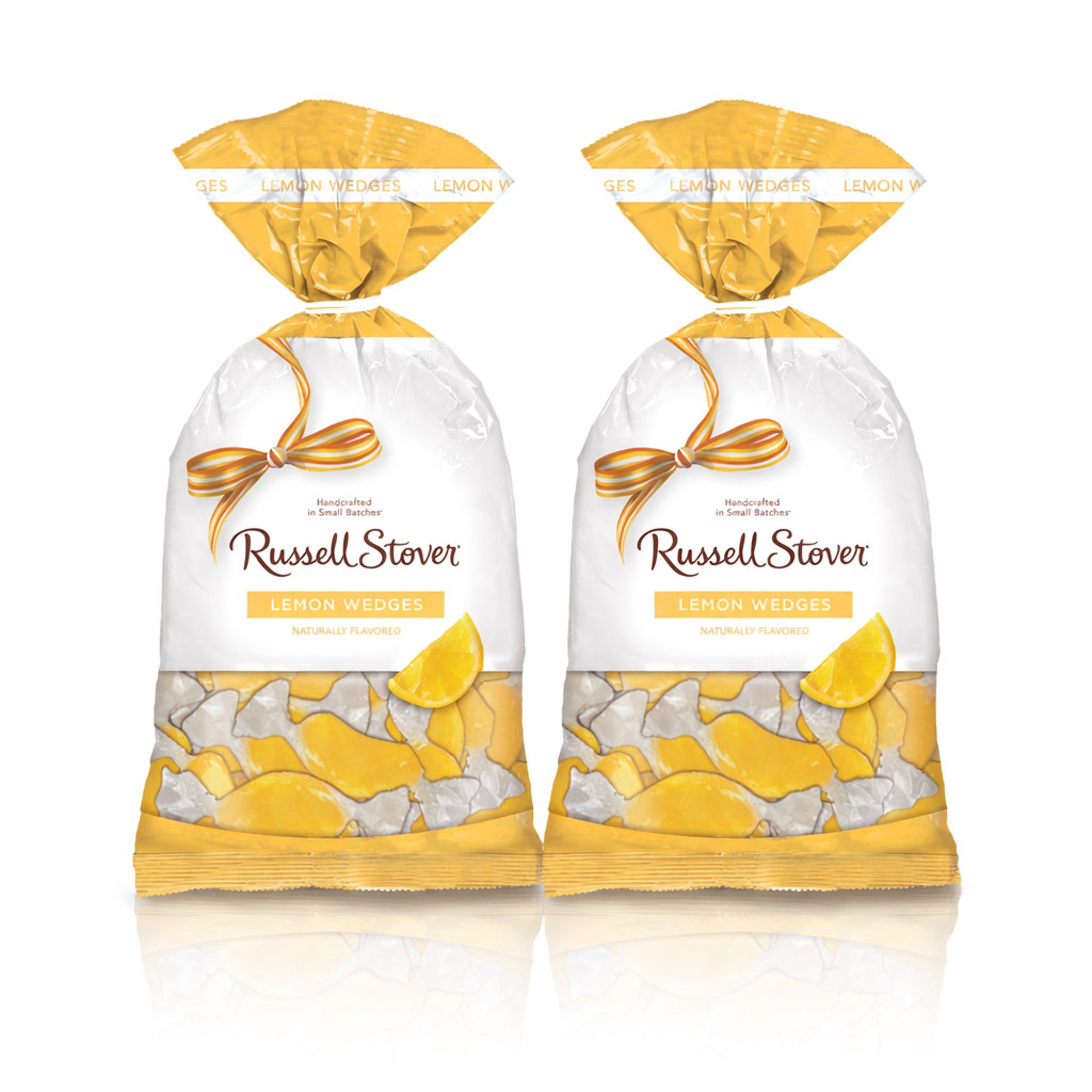 Russell Stover Lemon Wedges Hard Candy 12 Oz Each  (2 Bags)