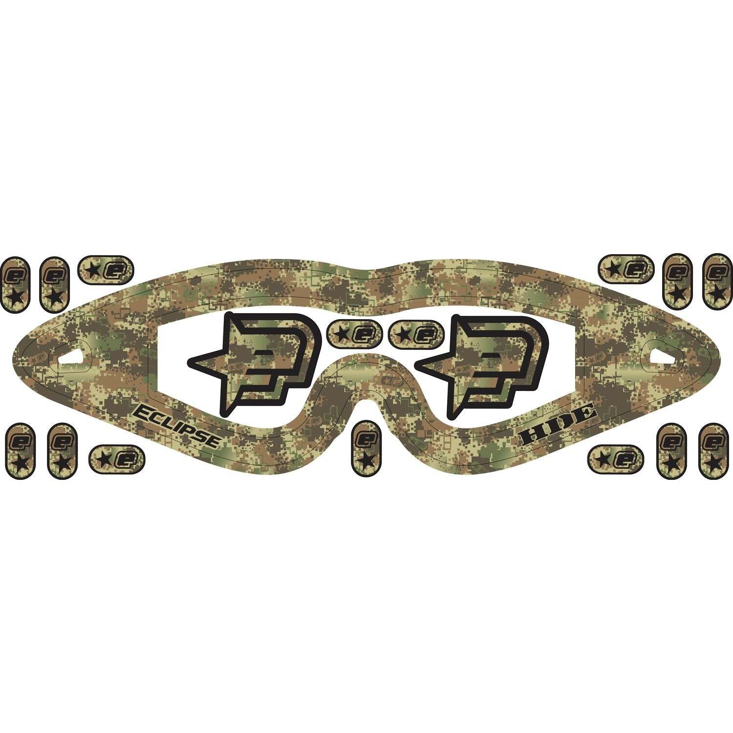 Planet Eclipse Vents Goggle Sticker - E-Flex, Avatar, E-vents, Helix - HDE Camo