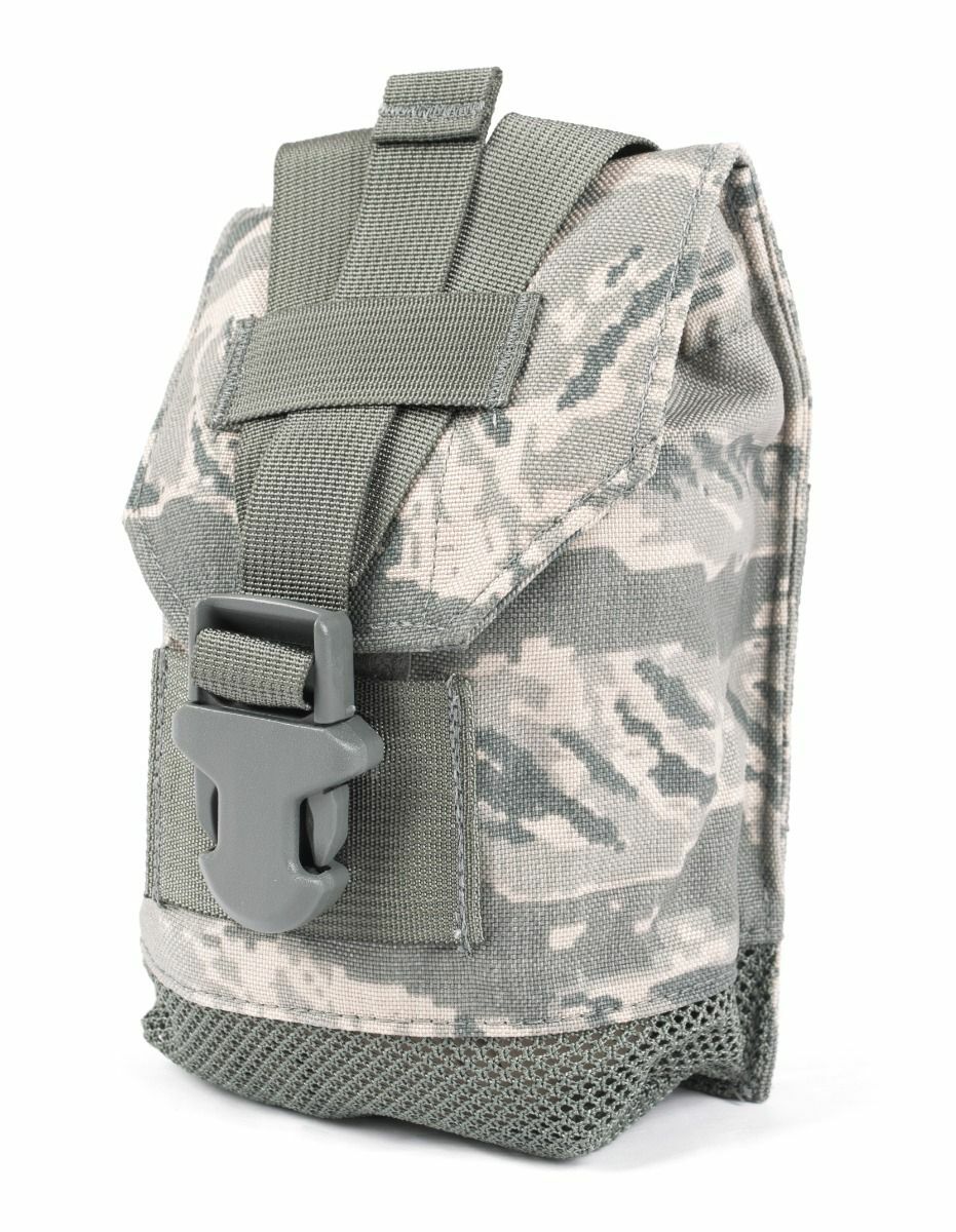 US Air Force ABU Tiger Stripe General Canteen Pouch : 8" x 3" x 5 MOLLE Gear