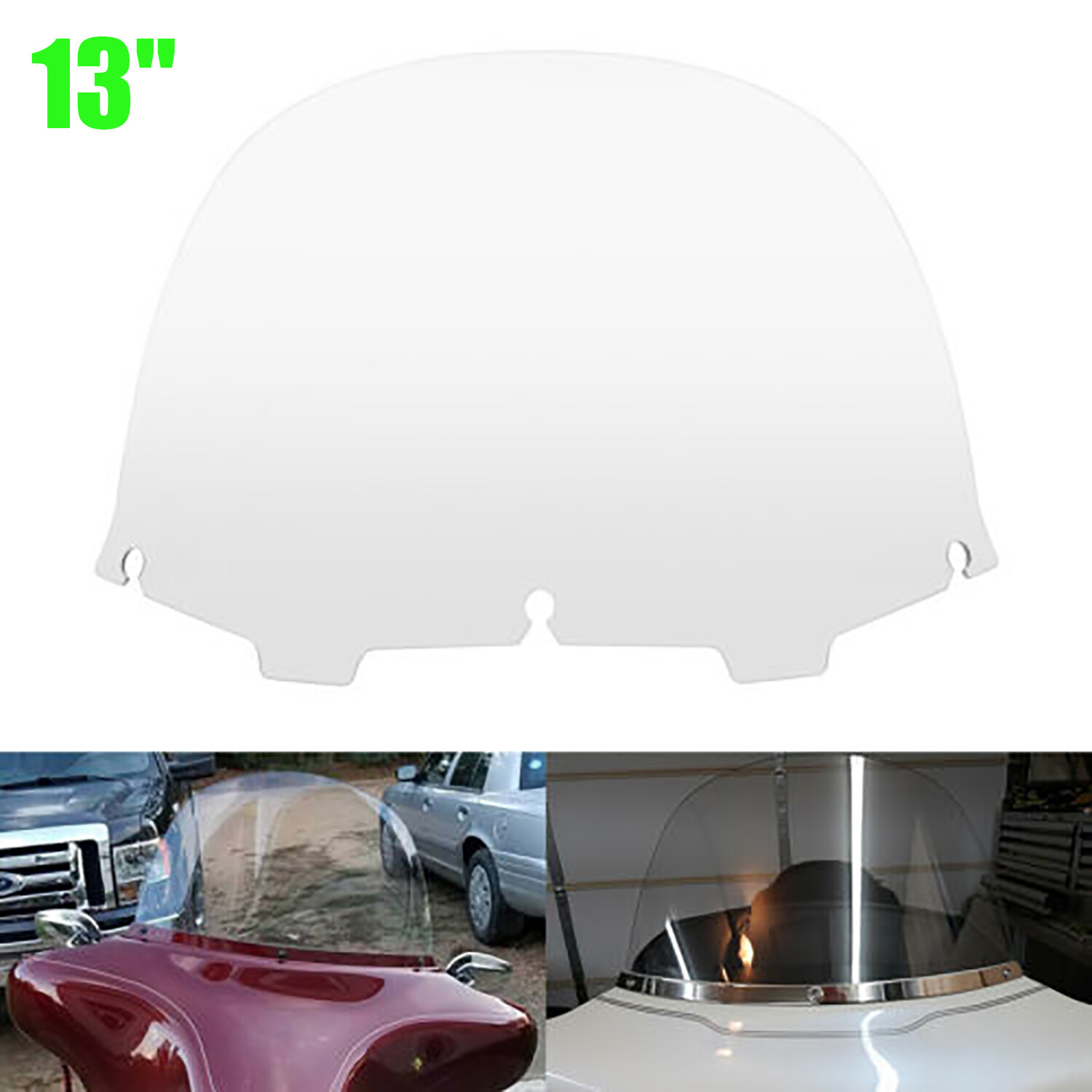 Clear Windshield Windscreen Fit For Harley Electra Glide Ultra Classic 1996-2013