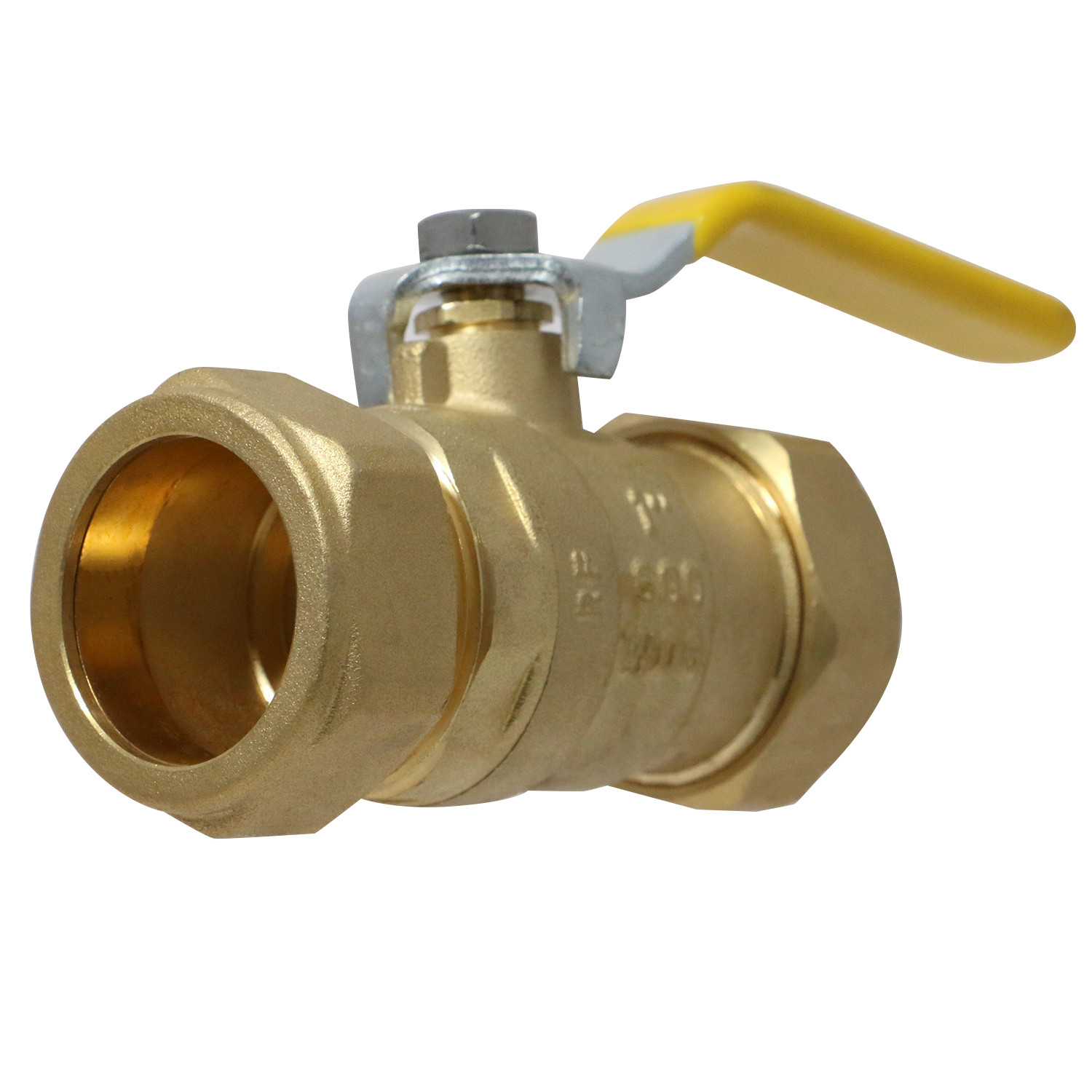 1 Pack XFITTING 1" Compression Ball Valve, 600 PSI WOG, Standard Port, Lead Free