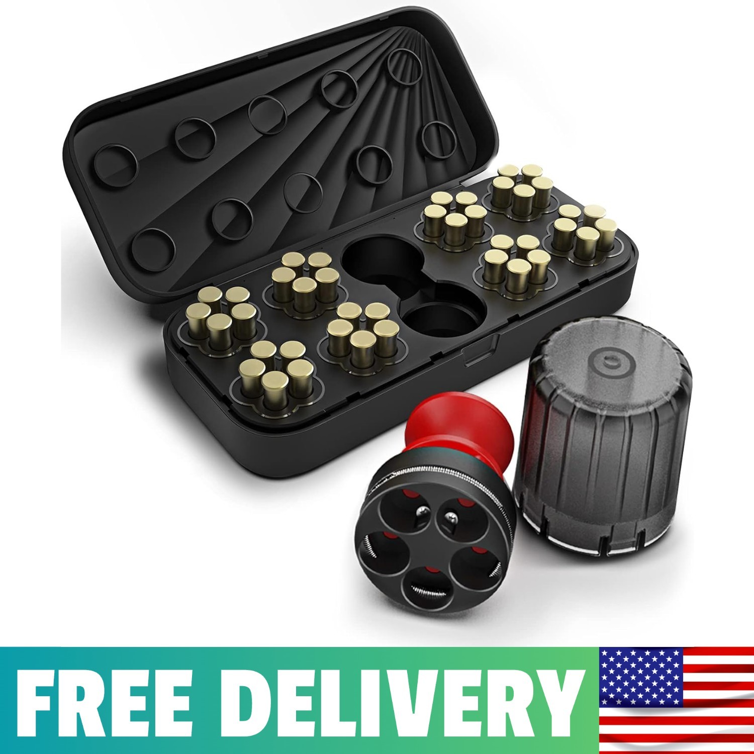 5 Shot Revolver Speed Loader For .38 Special/.357 Magnum.Fits S&W 36,37,38,40,42