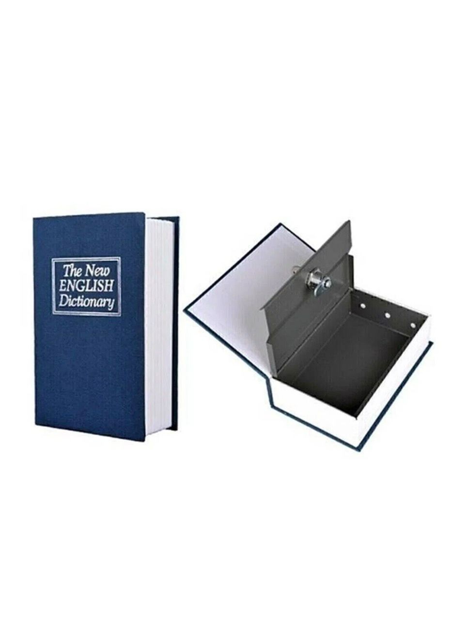 Disguised Book Lock Box Safe Hidden Secret Diversion Home Security Stash Cash