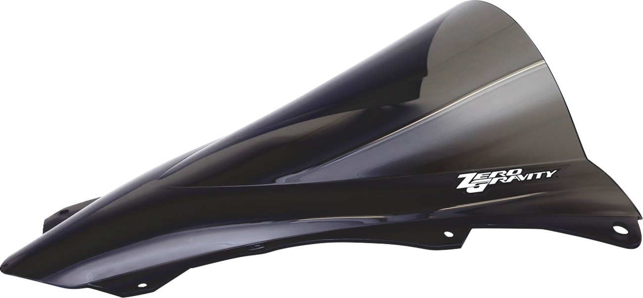 ZERO GRAVITY 16-284-19 Double Bubble Windscreen - Dark Smoke - ZX-4RR