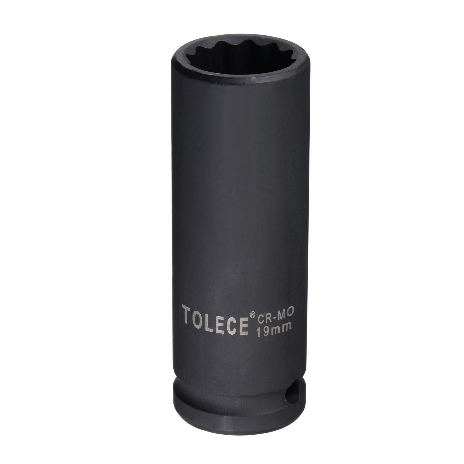 1/2 Inch Drive 19mm 12 Point Deep Impact Socket CR-MO Steel 78mm Metric