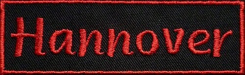 Hannover Aufnäher gestickt Patch Biker Firma versch. Farben (228)