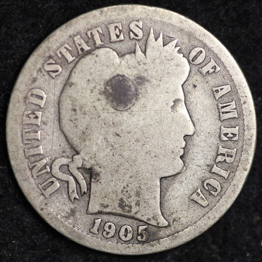 1905-O MICRO O Barber Dime CHOICE G FREE SHIPPING E238 KNM