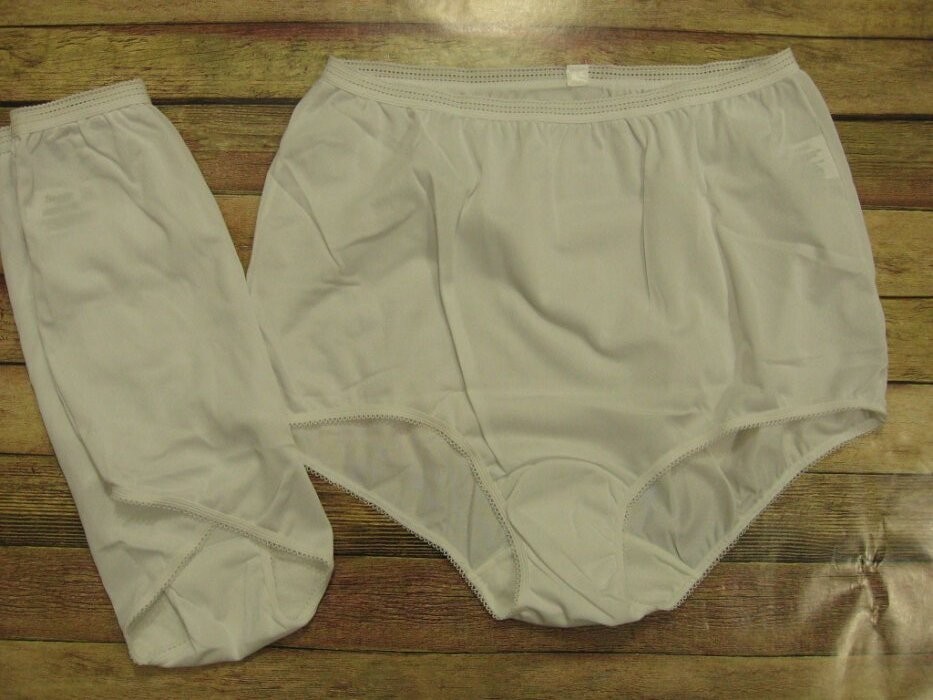 Vintage New Granny Panties Sz 7 Full Cut Briefs Sears NOS NWOT 2 Piece