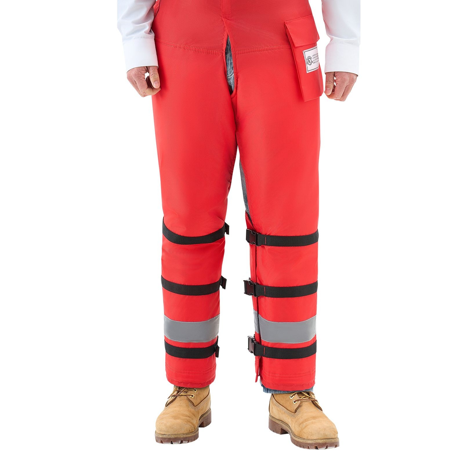 Wrap-Style Chainsaw Chaps, Class D, 6-Layer Cut-Resist + 2-Layer Cushion