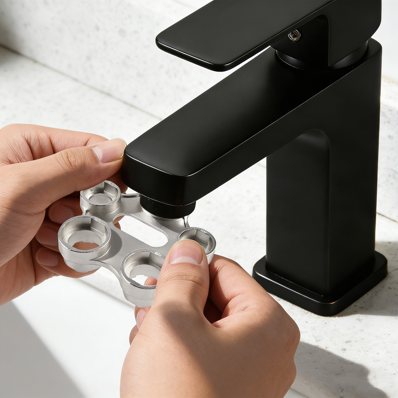 Faucet Bubbler Wrench, Disassembly Tool for Changing Faucet Attachment