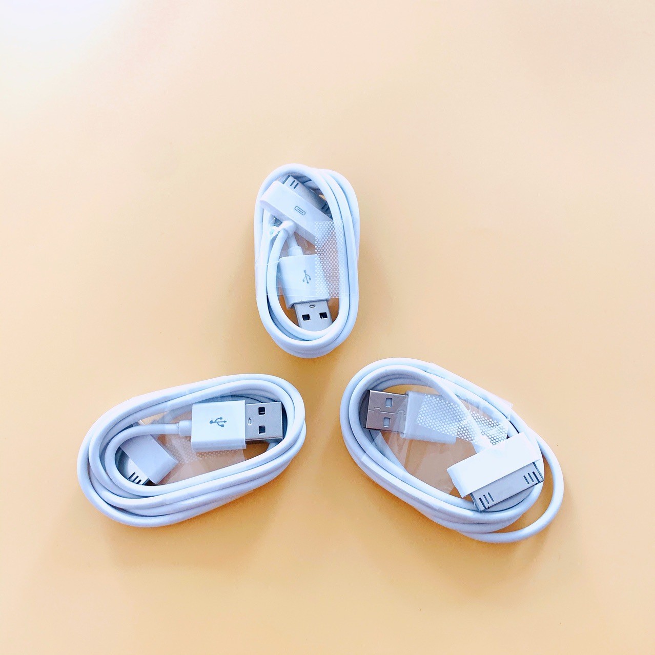 3PCS-30Pin 1M Wide Port Charging & Data Cable Compatible for iPhone 4/4S
